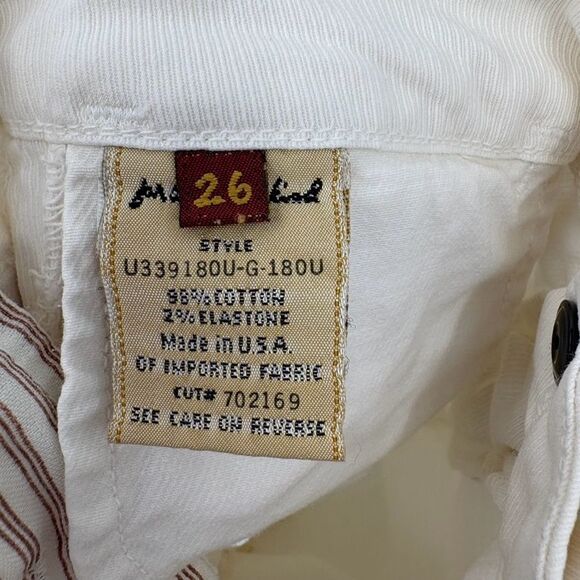 7 For All Mankind A-Line Above Knee Skirt in Bone Women’s Size 26 - Picture 4 of 9